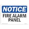 Signmission OSHA Notice, 3.5" Height, Fire Alarm Panel Sign, 5" X 3.5", Landscape OS-NS-D-35-L-12536 - alternate 1